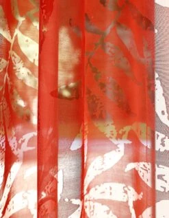 Panneau Voile Dévoré Motif Feuillage -Maison Textiles Magasin 323601 C03 zoomx vue4