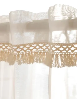 Voilage Frise Macramé