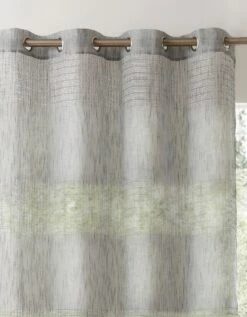 Panneau Voile Finition Oeillets Bande Macramé Ajouré -Maison Textiles Magasin 323727 C01 zoomx vue4