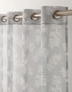 Panneau Voile Finition Oeillets Imprimé "fougères"