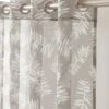 Panneau Voile Finition Oeillets Imprimé "fougères"