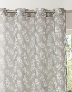 Panneau Voile Finition Oeillets Imprimé "fougères" -Maison Textiles Magasin 323728 C02 zoomx vue4