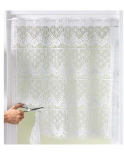 Rideau Modulable Hauteur Dentelle Maille