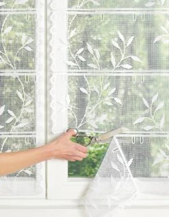 Rideau Modulable Dentelle Fleurs