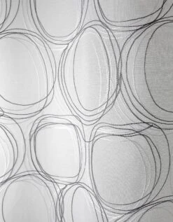 Panneau Voile étamine Brodé Sphères Finition Oeillets -Maison Textiles Magasin 323822 C01 zoomx vue6