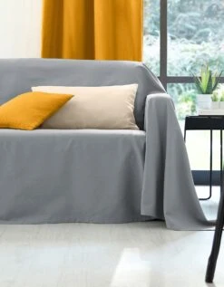 Jeté Canapé Coton Bachette Uni