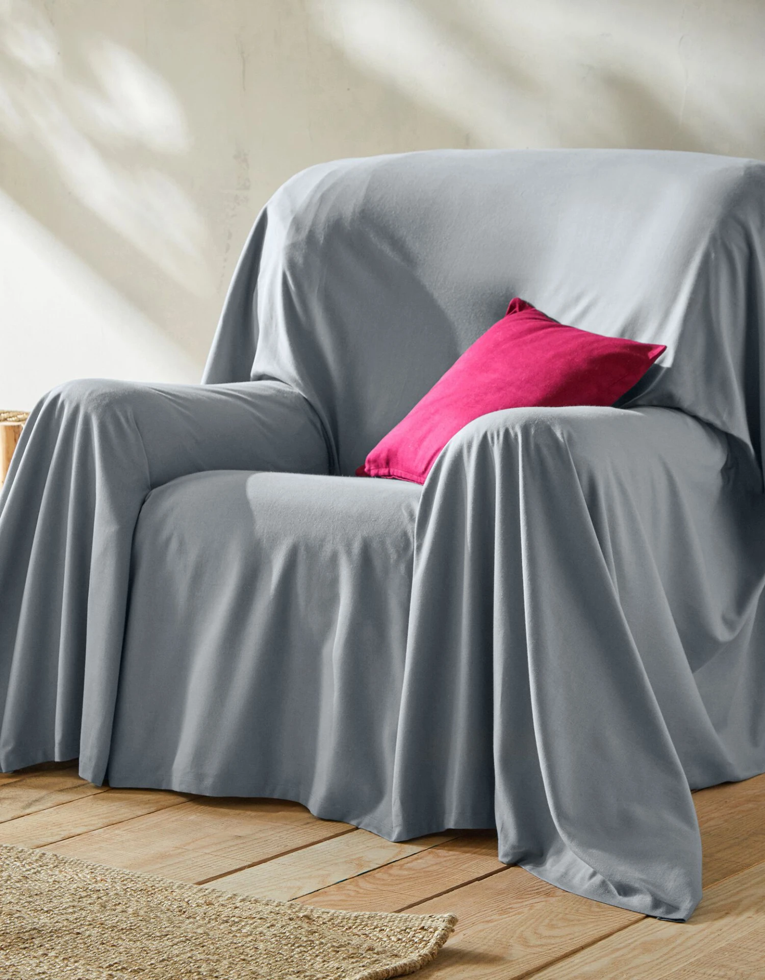 Jeté Canapé Coton Bachette Uni 2 Jeté Canapé Coton Bachette Uni – Image 2