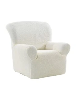 Housse Texturée Bi-extensible Spéciale Canapé Fauteuil à Accoudoirs -Maison Textiles Magasin 324317 C05 zoomx vue3