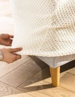 Housse Texturée Bi-extensible Spéciale Canapé Fauteuil à Accoudoirs -Maison Textiles Magasin 324317 C05 zoomx vue4