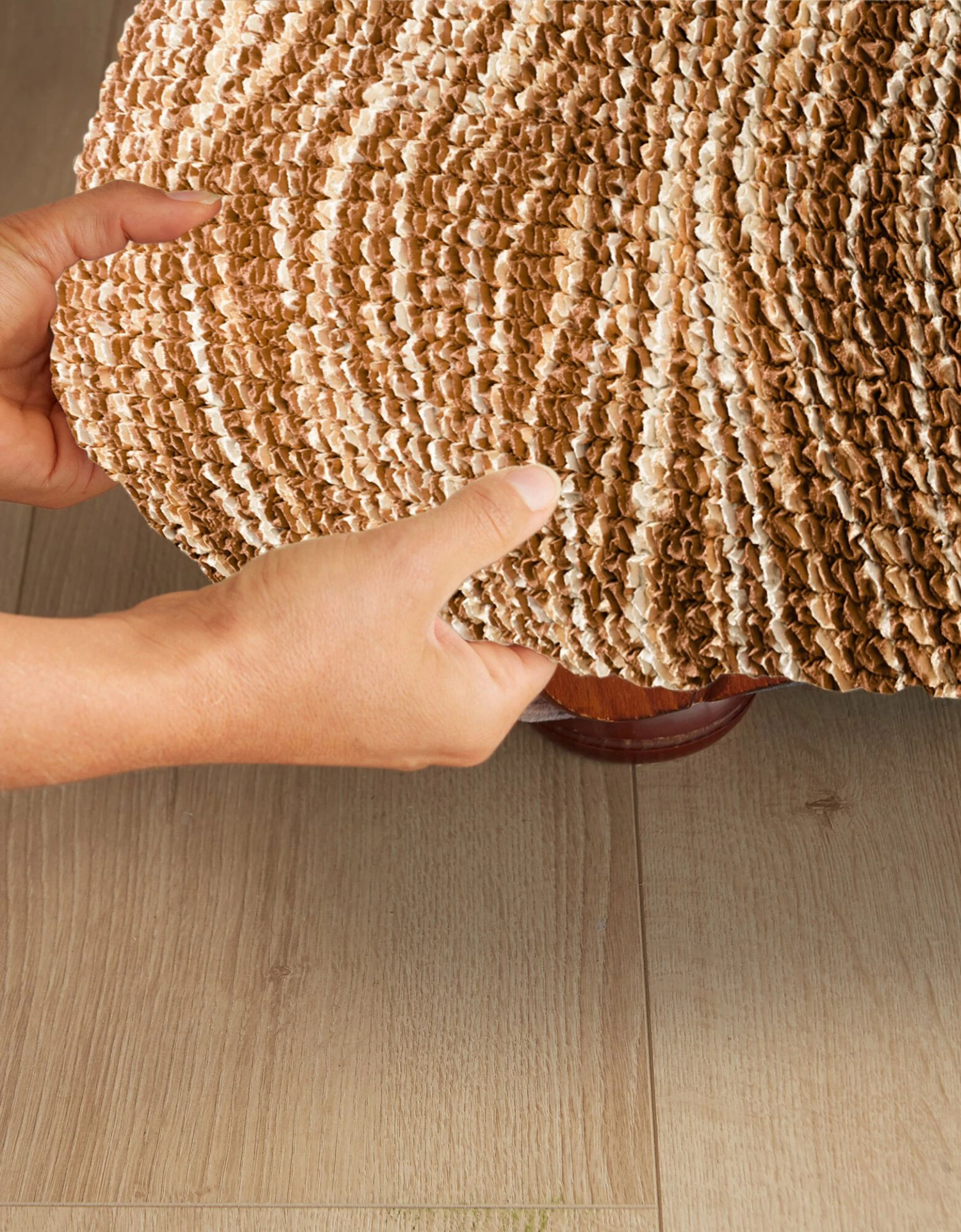 Housse Bi-extensible Microfibre Imprimé Vagues Pour Fauteuil Et Canapé 2 Housse Bi-extensible Microfibre Imprimé Vagues Pour Fauteuil Et Canapé – Image 2