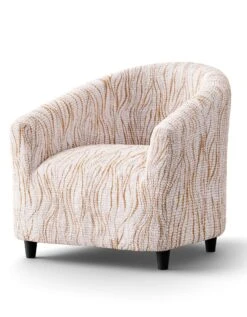 Housse Microfibre Bi-extensible Imprimé Vague Spéciale Fauteuil Cabriolet