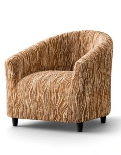 Housse Microfibre Bi-extensible Imprimé Vague Spéciale Fauteuil Cabriolet