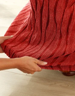 Housse De Salon Jacquard Extensible Imprimé "vagues" -Maison Textiles Magasin 324992 C06 zoomx vue3