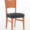 Housse Extensible Motif Jacquard Spéciale Assise De Chaise - Lot De 2