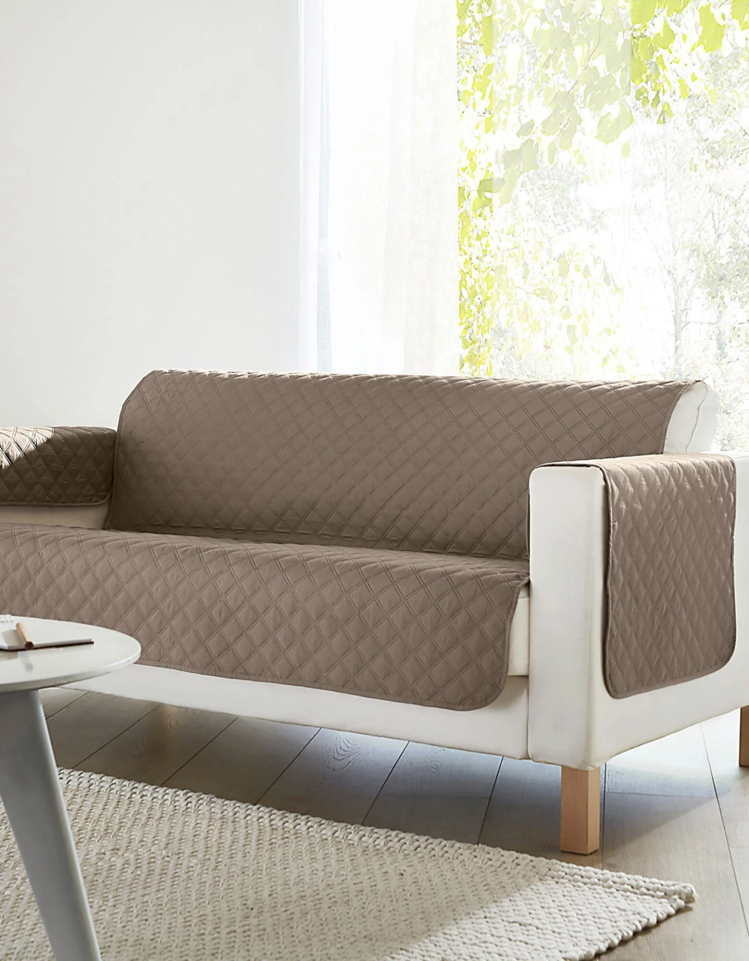 Protège-salon Réversible Microfibre Matelassé 1 Protège-salon Réversible Microfibre Matelassé