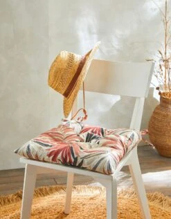 Galette De Chaise Imprimé Feuillage - Lot De 2 9 Galette De Chaise Imprimé Feuillage - Lot De 2 -Maison Textiles Magasin 325010 C02 zoomx vue4