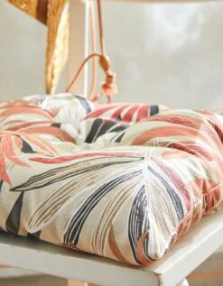 Galette De Chaise Imprimé Feuillage - Lot De 2 10 Galette De Chaise Imprimé Feuillage - Lot De 2 -Maison Textiles Magasin 325010 C02 zoomx vue5