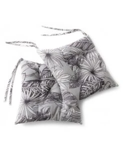 Galette De Chaise Imprimé Tropical - Lot De 2