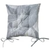 Galette De Chaise Carrée Imprimé Feuillage - Lot De 2