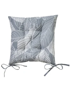 Galette De Chaise Carrée Imprimé Feuillage - Lot De 2