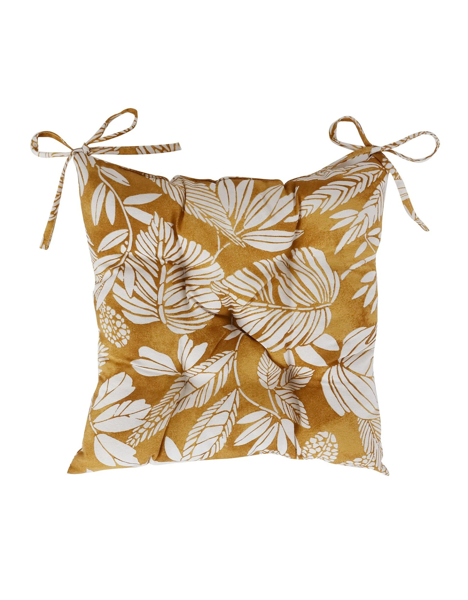 Galette De Chaise Carrée Imprimée - Lot De 2 1 Galette De Chaise Carrée Imprimée - Lot De 2