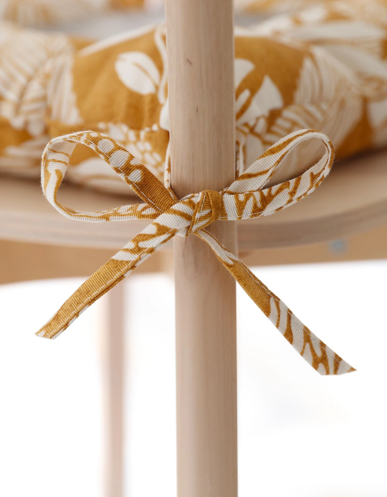 Galette De Chaise Carrée Imprimée - Lot De 2 3 Galette De Chaise Carrée Imprimée - Lot De 2 – Image 3