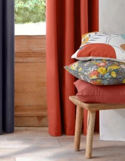 Housse De Coussin Unie Bachette - Lot De 2 6 Housse De Coussin Unie Bachette - Lot De 2 -Maison Textiles Magasin 327013 C15 zoomx vue3