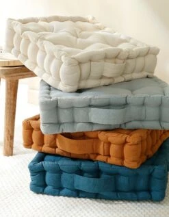 Coussin De Sol Uni Coton -Maison Textiles Magasin 327319 C09 zoomx vue3