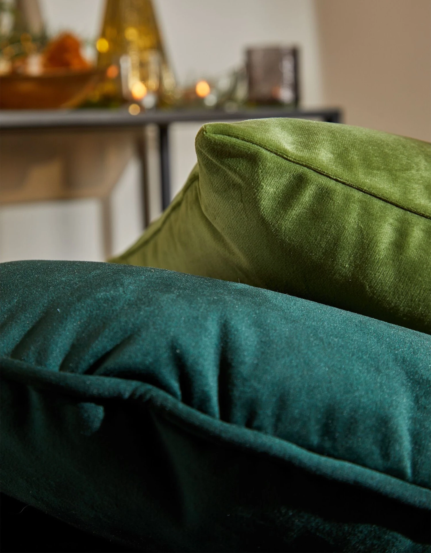 Housse Coussin En Velours Uni - Lot De 2 4 Housse Coussin En Velours Uni - Lot De 2 – Image 4