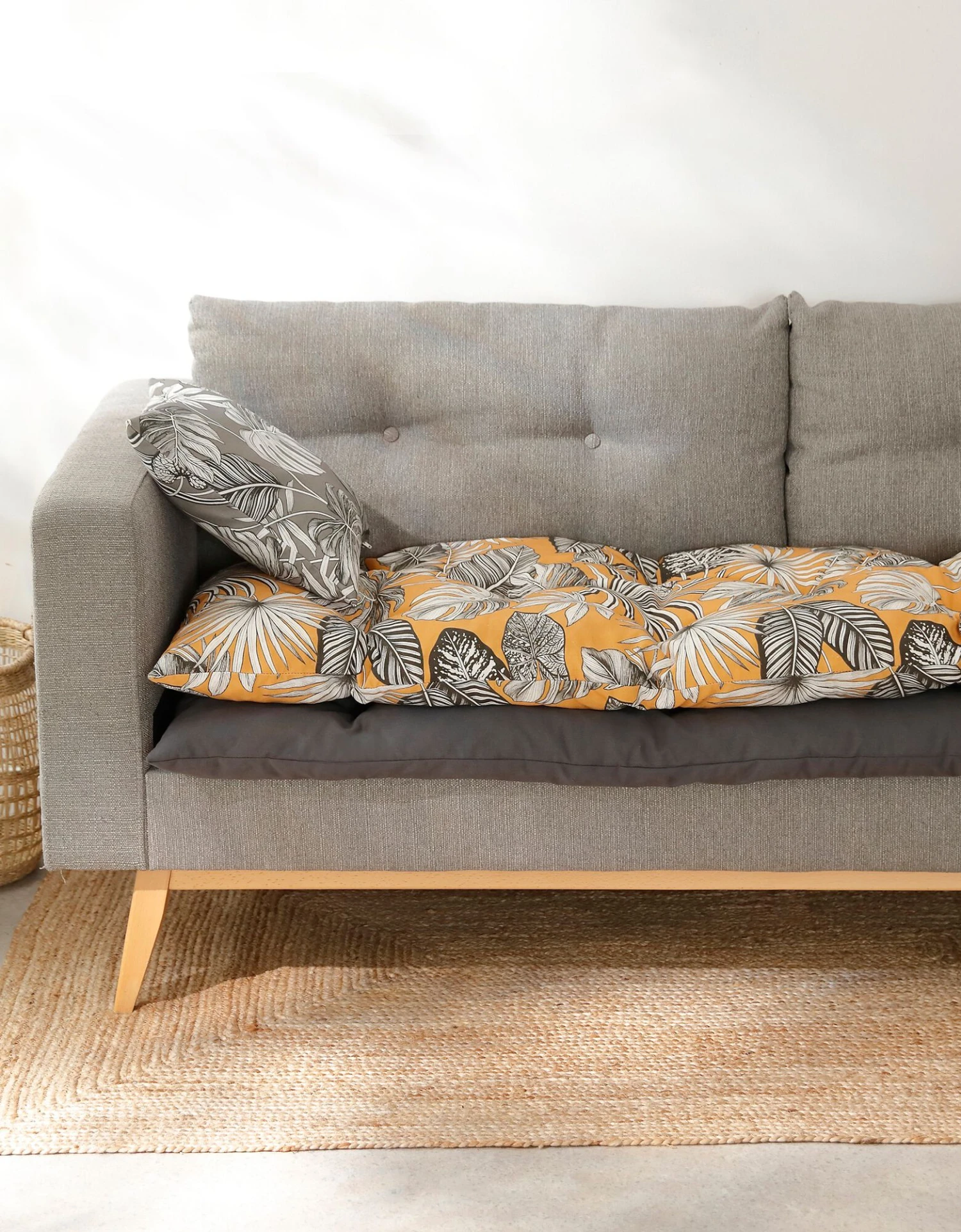 Long Coussin De Sol Uni, Coton 3 Long Coussin De Sol Uni, Coton – Image 3