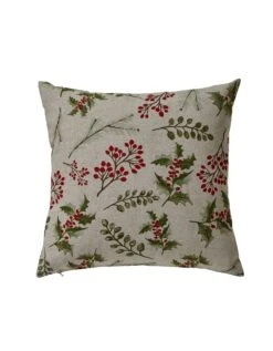 Lot De 2 Housses De Coussin Imprimé Houx