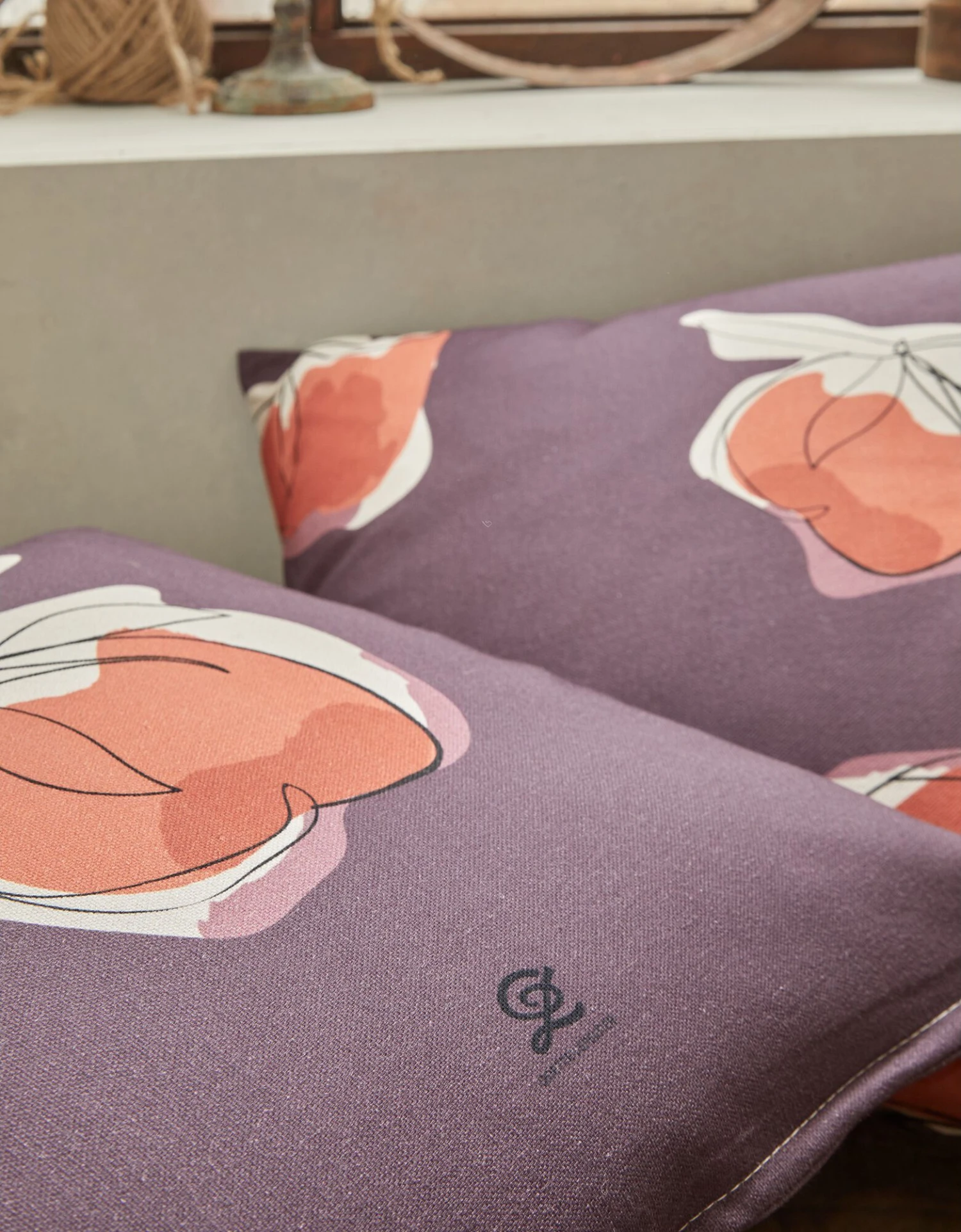 Housse De Coussin, Collection "Odette Lepeltier" - Lot De 2 6 Housse De Coussin, Collection "Odette Lepeltier" - Lot De 2 – Image 6