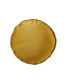 Coussin Rond Garni En Velours