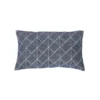 Coussin Rectangulaire Jacquard Velours Effet Géométrique