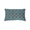 Coussin Rectangulaire Jacquard Velours Effet Géométrique