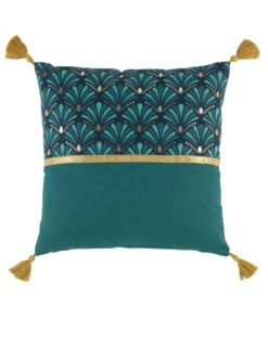 Coussin Déhoussable Coton Motifs Art Déco
