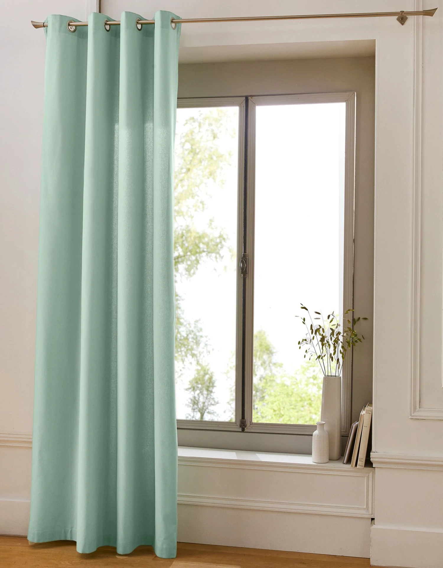 Rideau Oeillets Bachette Tamisant Uni 1 Rideau Oeillets Bachette Tamisant Uni