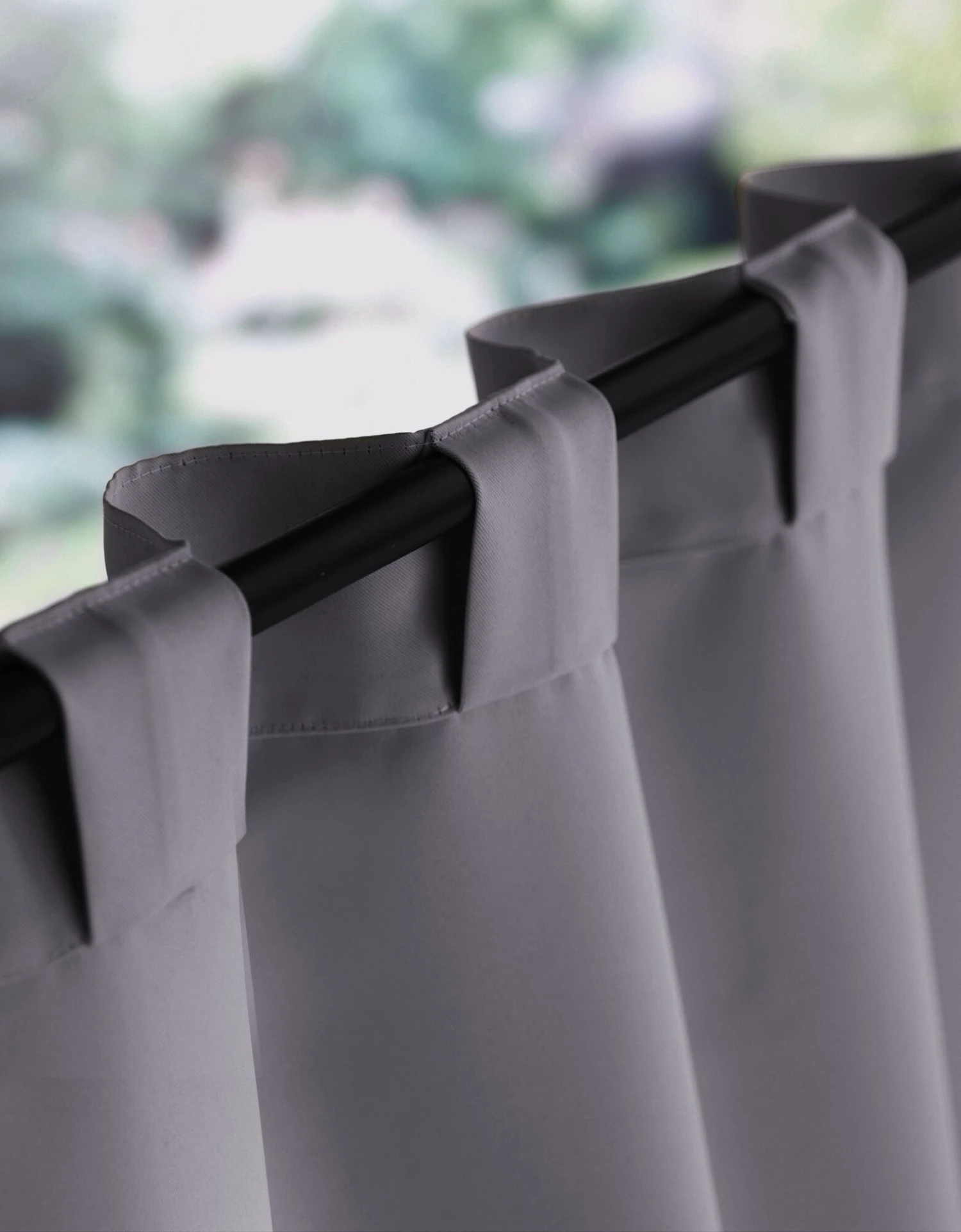 Rideau Occultant Uni Satiné Finition Pattes Cachées 1 Rideau Occultant Uni Satiné Finition Pattes Cachées