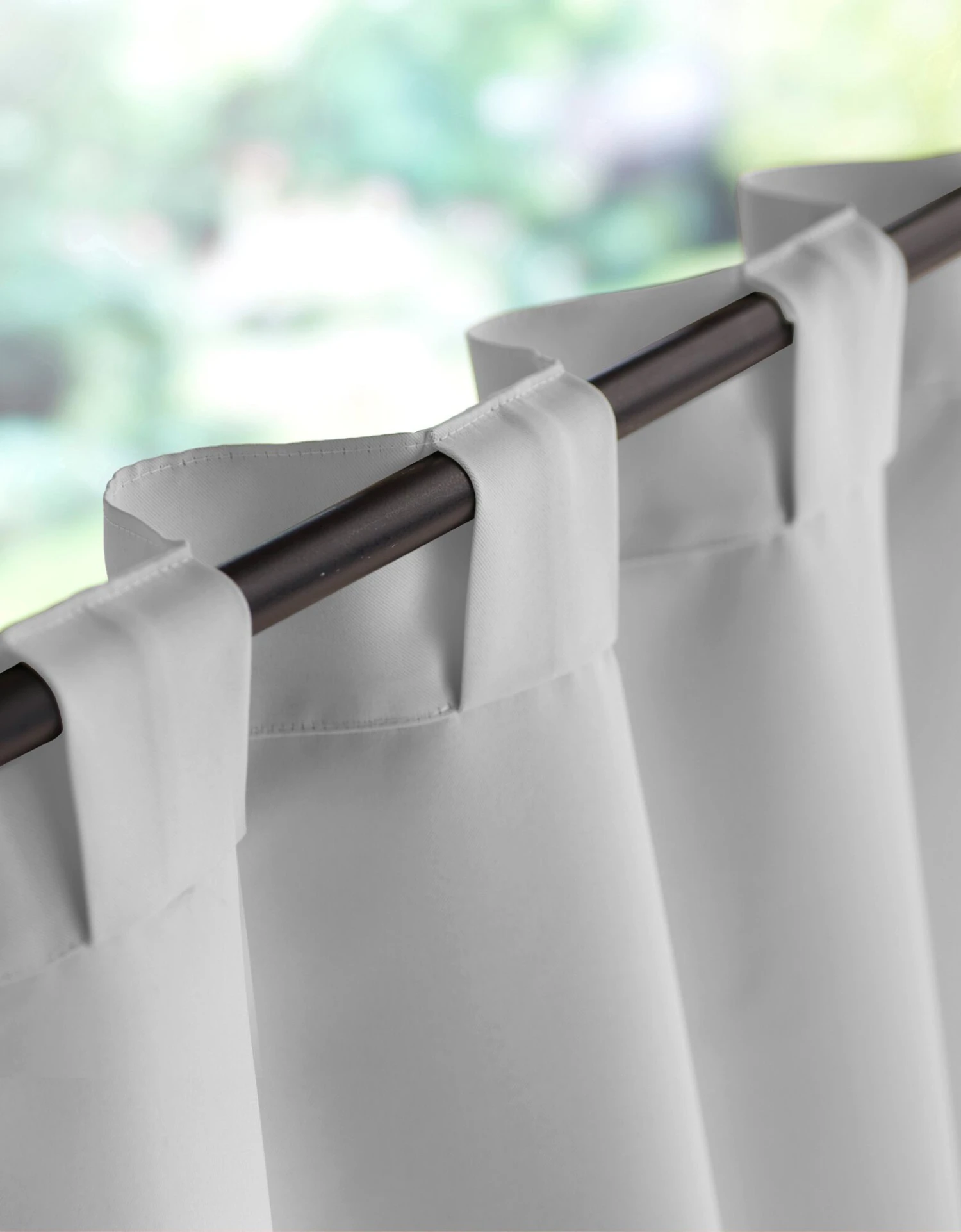 Rideau Occultant Uni Satiné Finition Pattes Cachées 1 Rideau Occultant Uni Satiné Finition Pattes Cachées