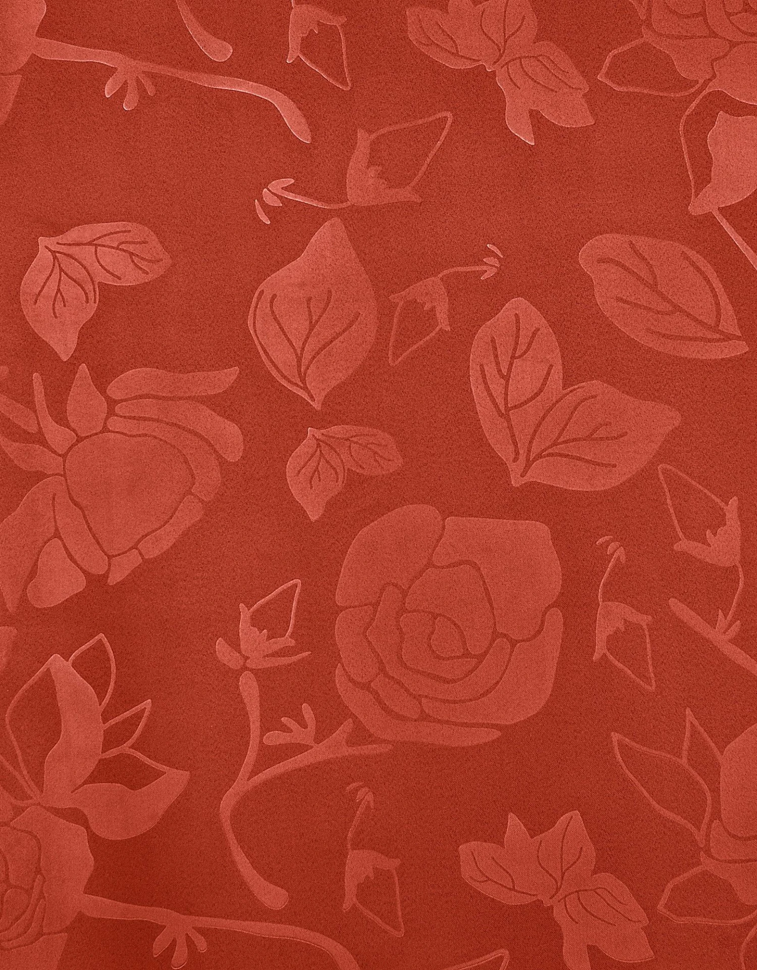 Rideau Occultant Damassé Dessin Floral Finition Oeillets 2 Rideau Occultant Damassé Dessin Floral Finition Oeillets – Image 2