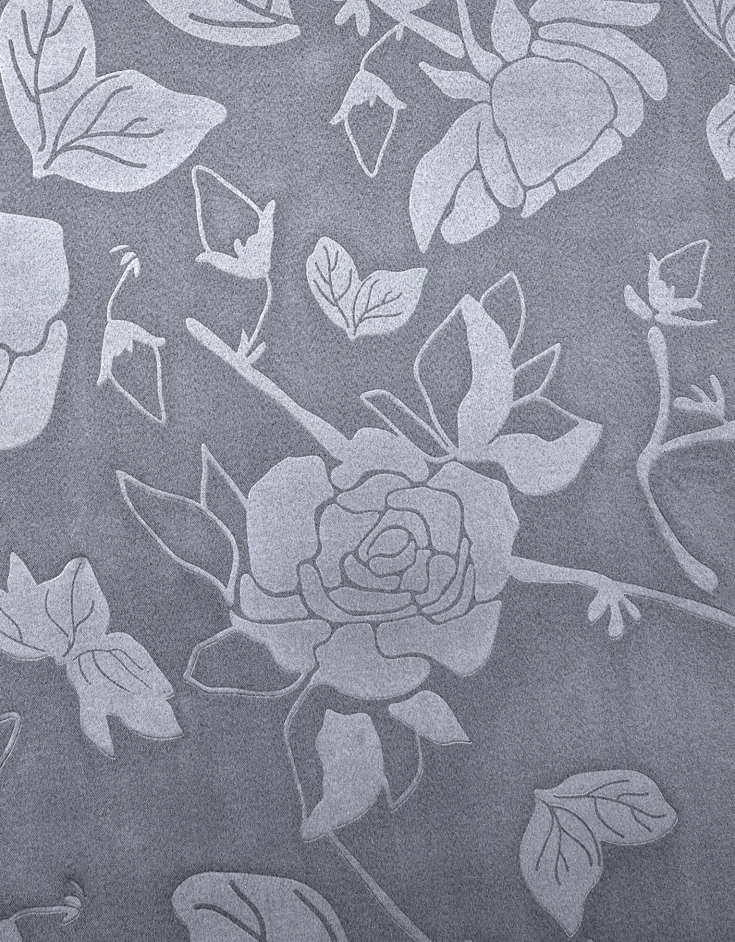 Rideau Occultant Damassé Dessin Floral Finition Oeillets 2 Rideau Occultant Damassé Dessin Floral Finition Oeillets – Image 2