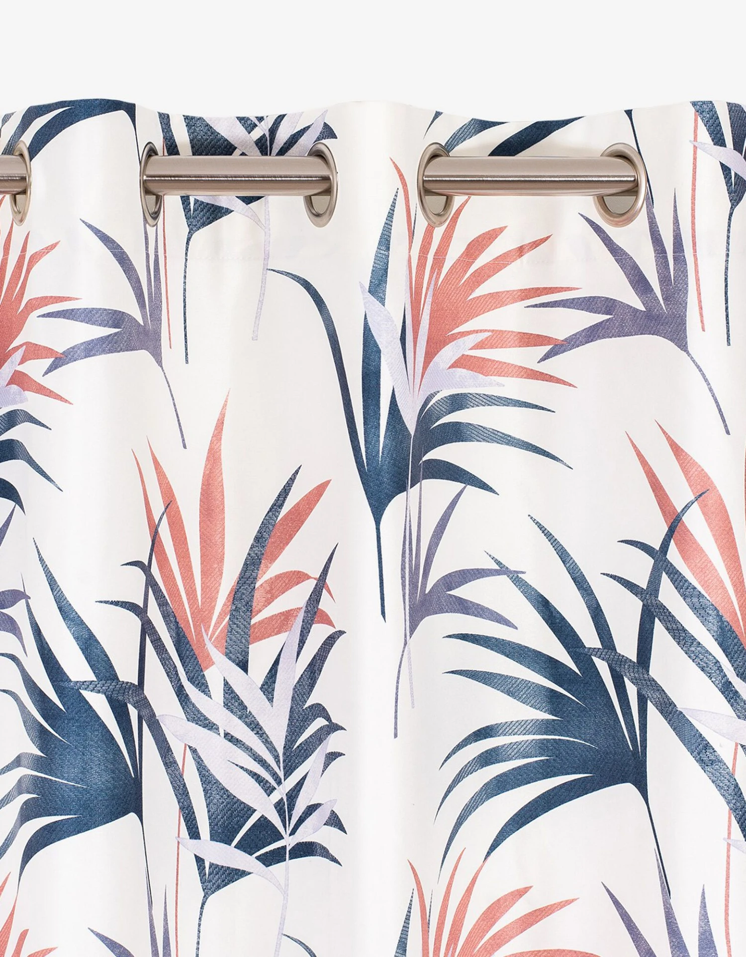 Rideau Tamisant Imprimé Feuilles Multicolores 1 Rideau Tamisant Imprimé Feuilles Multicolores