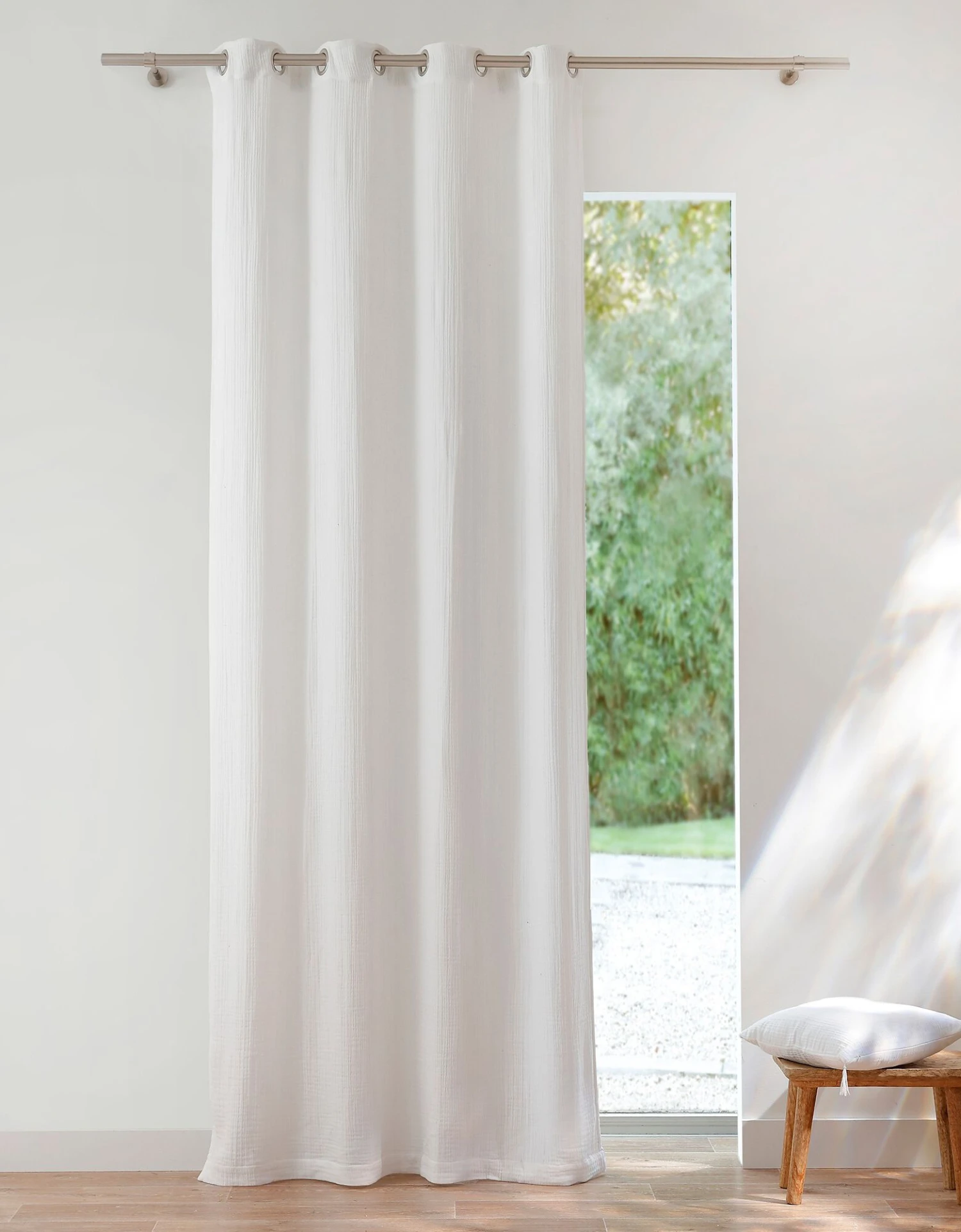 Rideau Double Gaze De Coton 1 Rideau Double Gaze De Coton