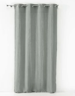 Rideau Tamisant Oeillets Gaze De Coton Uni