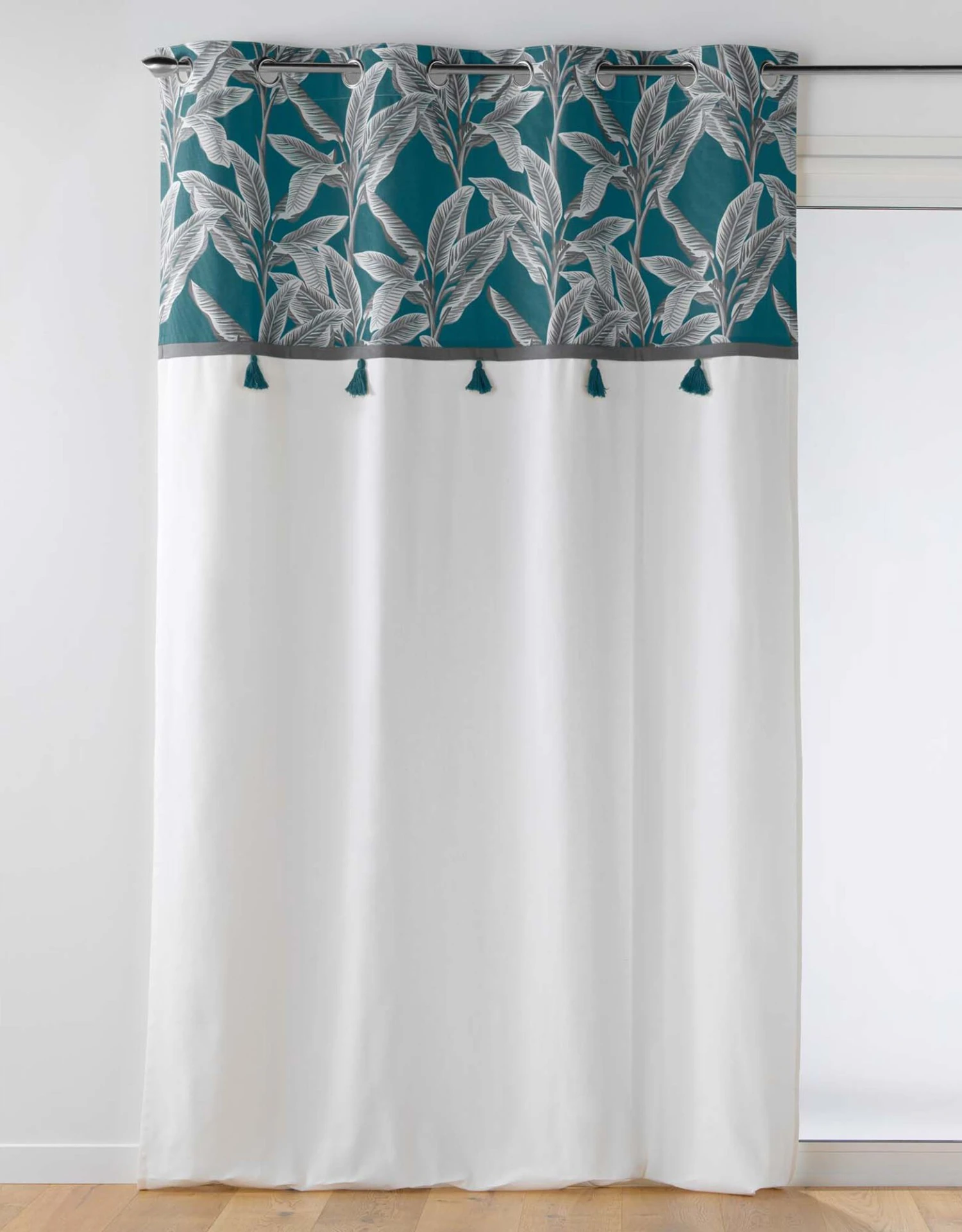 Rideau Tamisant Haut Imprimé Tropical 1 Rideau Tamisant Haut Imprimé Tropical