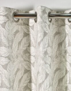 Rideau En Ramie Imprimé Feuillages