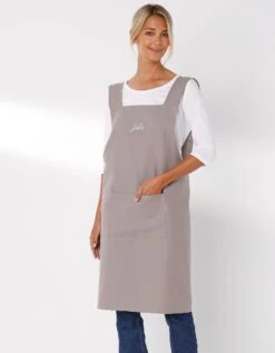 Tablier De Cuisine Japonais Coton Uni Personnalisable -Maison Textiles Magasin 500011 C02 zoomx vue4