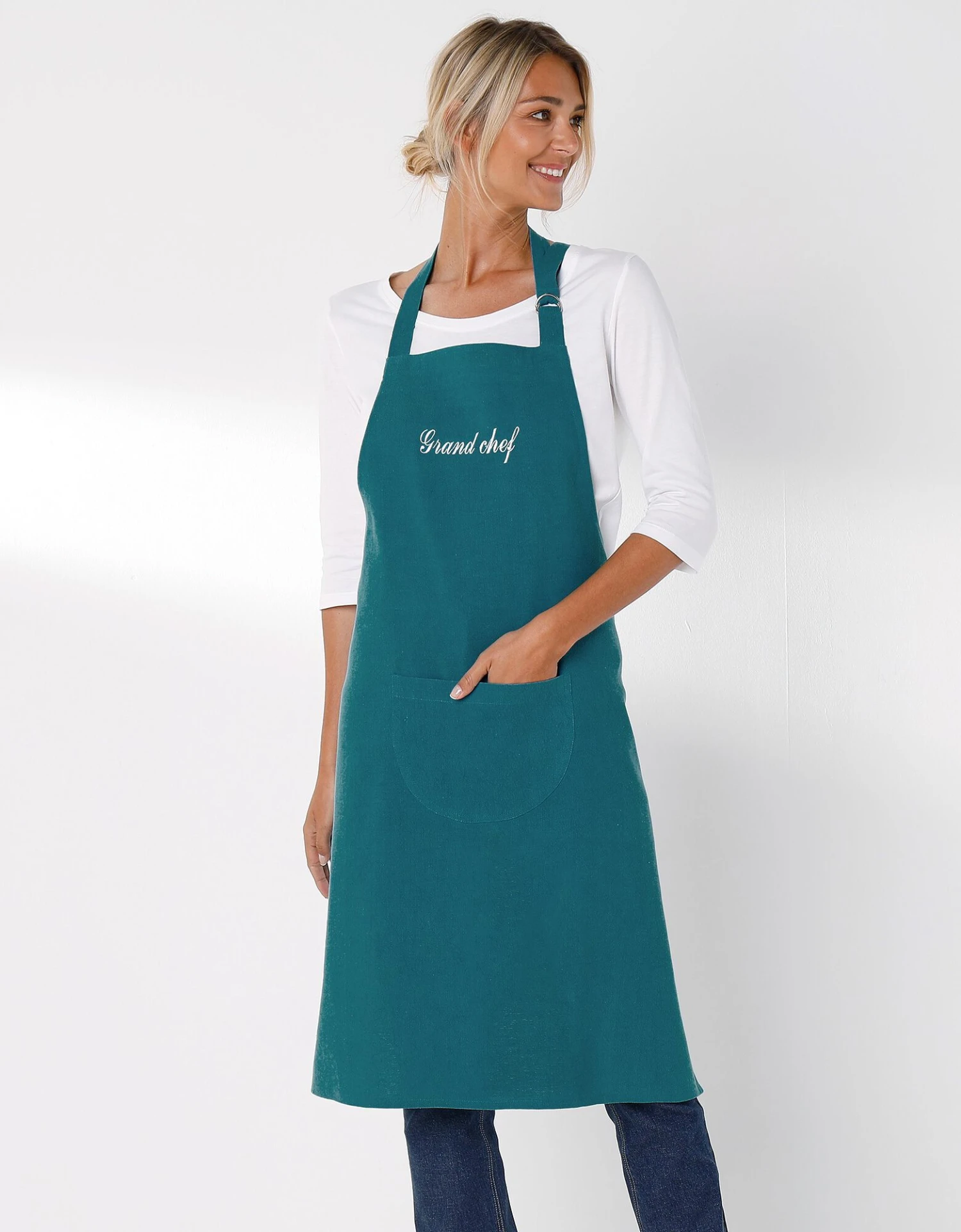 Tablier Bavette Coton Et Lin Uni Personnalisable 1 Tablier Bavette Coton Et Lin Uni Personnalisable