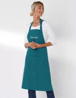 Tablier Bavette Coton Et Lin Uni Personnalisable 8 Tablier Bavette Coton Et Lin Uni Personnalisable -Maison Textiles Magasin 500012 C03 zoomx vue3