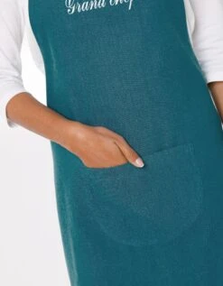 Tablier Bavette Coton Et Lin Uni Personnalisable 10 Tablier Bavette Coton Et Lin Uni Personnalisable -Maison Textiles Magasin 500012 C03 zoomx vue5